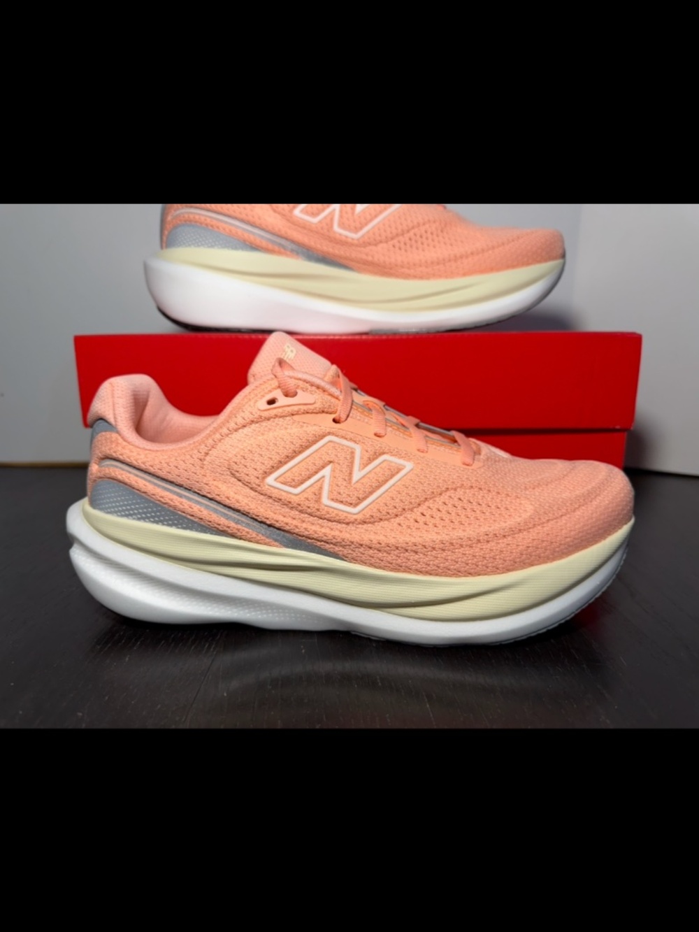 New Balance 1080v15 Running Shoes Sneakers Pink Lemonade/Angora Womans 8B